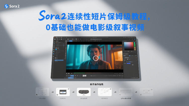 Sora2连续性短片保姆级教程，0基础也能做电影级叙事视频-优创库云网创