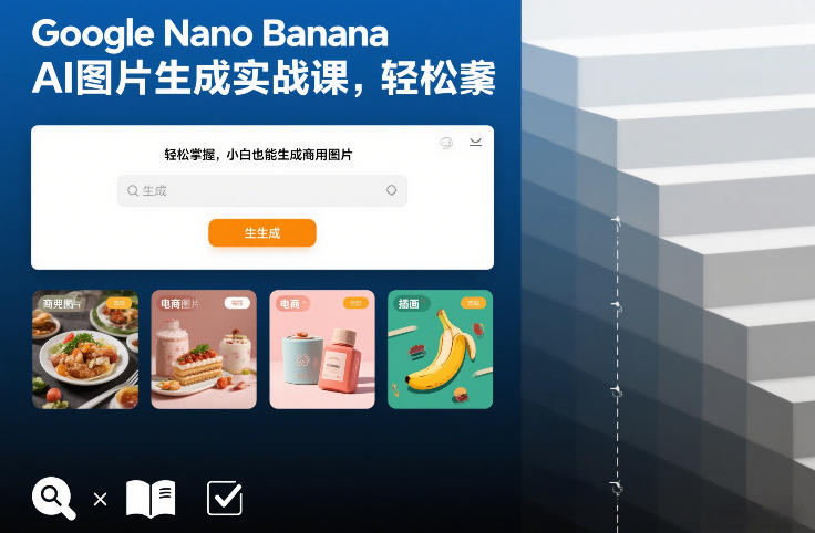 Google Nano Banana AI图片生成实战课，轻松掌握，小白也能生成商用图片-优创库云网创