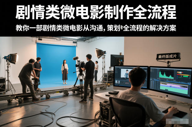 剧情类微电影制作全流程，教你一部剧情类微电影从沟通，策划到拍摄制作全流程的解决方案-优创库云网创