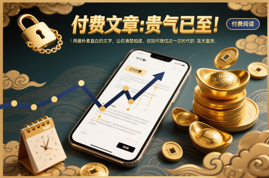 付费文章：贵气已至！用最朴素直白的文字，让你清楚知道，该如何接住这一次时代的泼天富贵-优创库云网创