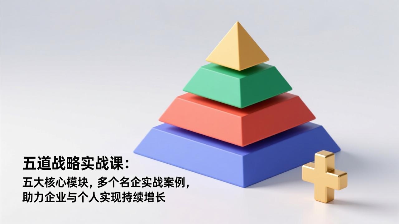 五道战略实战课：五大核心模块，多个名企实战案例，助力企业与个人实现持续增长-优创库云网创