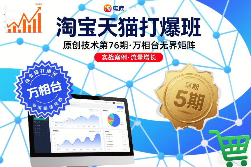淘宝天猫打爆班原创技术第76期，万相台无界矩阵-优创库云网创