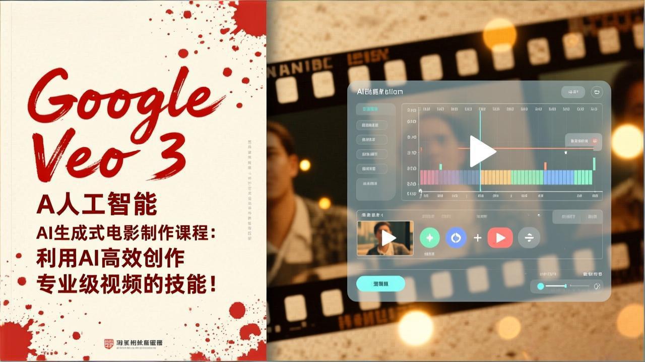Google Veo 3人工智能AI生成式电影制作课程：利用AI高效创作专业级视频的技能！-优创库云网创