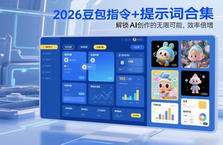 2026豆包指令+提示词合集，解锁AI创作的无限可能，效率倍增-优创库云网创