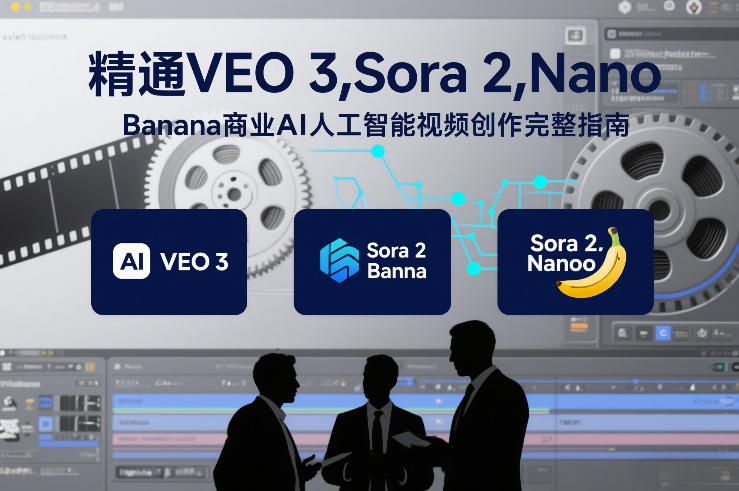 精通VEO 3，Sora 2，Nano Banana商业AI人工智能视频创作完整指南-优创库云网创