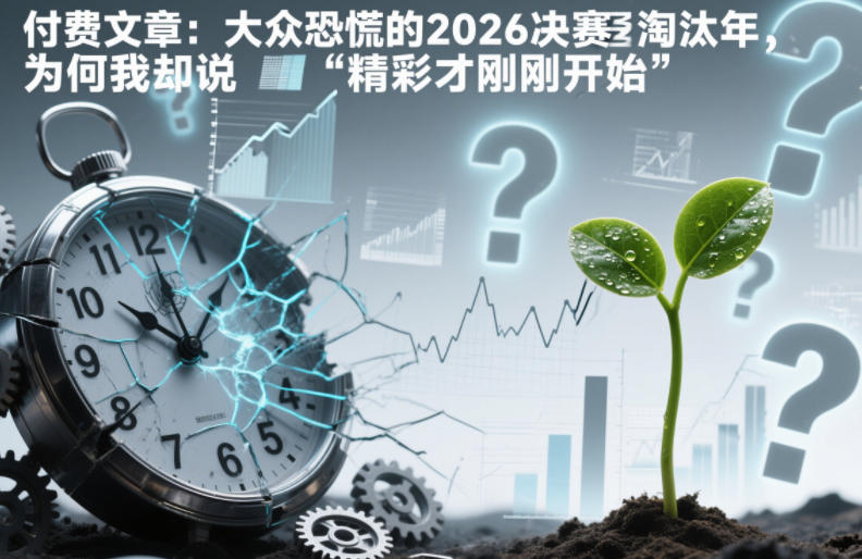 付费文章：大众恐慌的2026决赛淘汰年，为何我却说“精彩才刚刚开始”？-优创库云网创