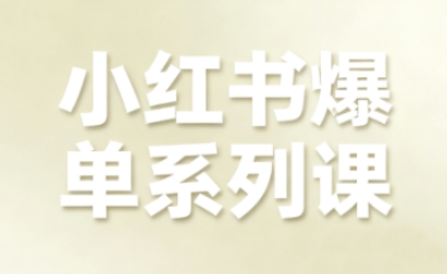 小红书爆单系列课，聚焦小红书电商全链路增长(更新)-优创库云网创