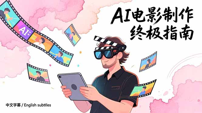 AI电影制作终极指南：从创意到成片，系统掌握智能影视全流程实战课(中英字幕-优创库云网创