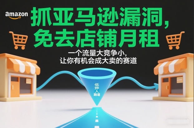 抓亚马逊漏洞，免去店铺月租，一个流量大竞争小，让你有机会成大卖的赛道-优创库云网创